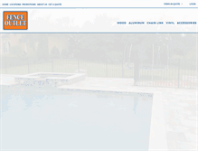 Tablet Screenshot of fenceoutletonline.com